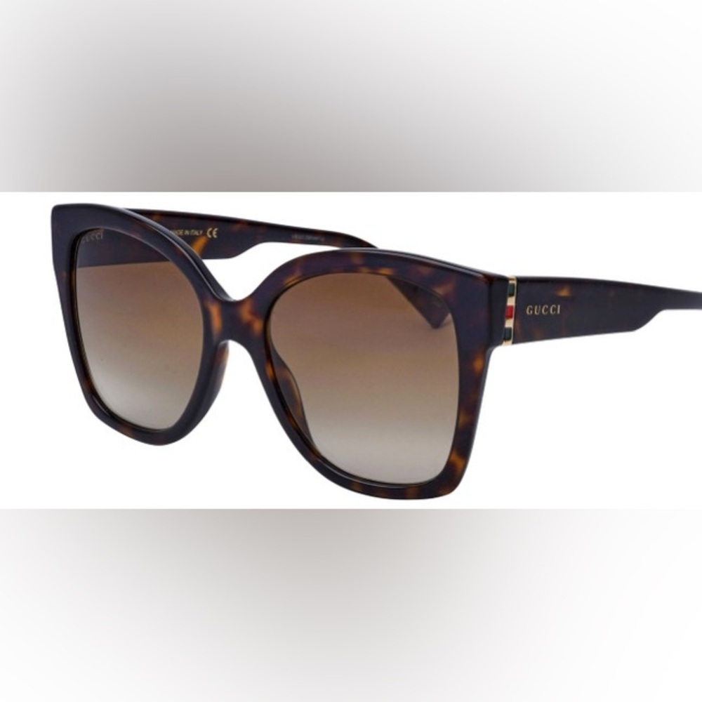 Authentic Gucci Tortoiseshell Frame Sunglasses wi… - image 6